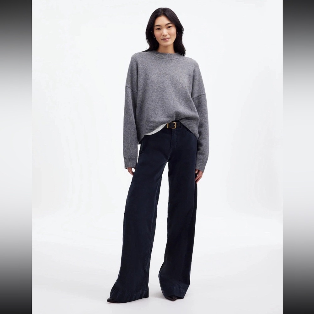 Madewell Womens Superwide-Leg Trousers in Velvet NWT Size 26